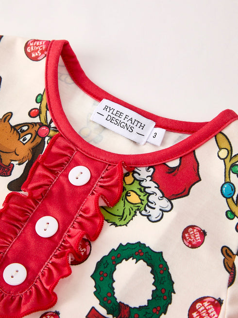 christmas-character-pattern-girl-pajama-set-Sophia's Style--4